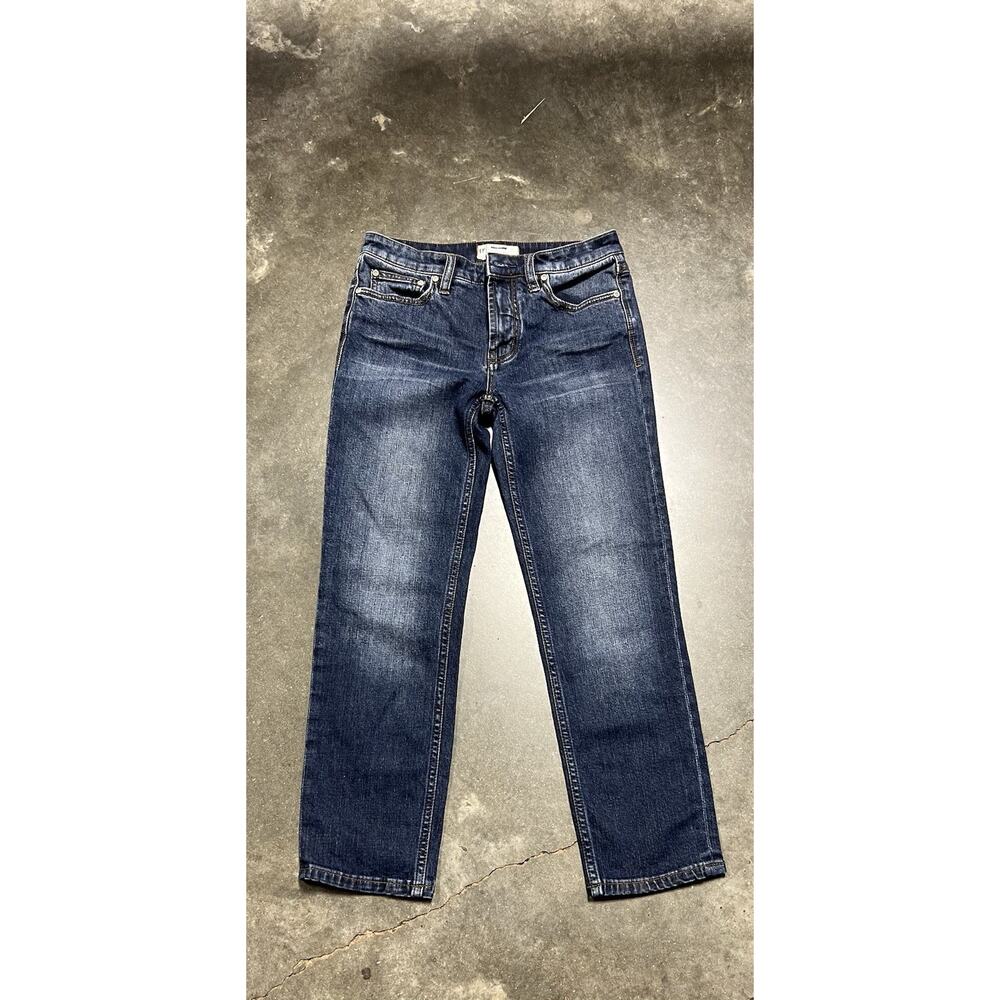 Free People Jeans Women’s Size 25 Mid Rise Straight Leg Medium Denim Wash